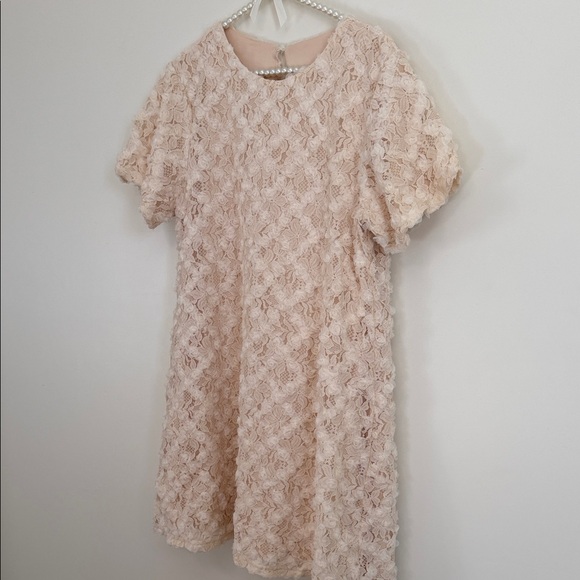 Chic Cream Lace Mini Dress - Picture 5 of 8